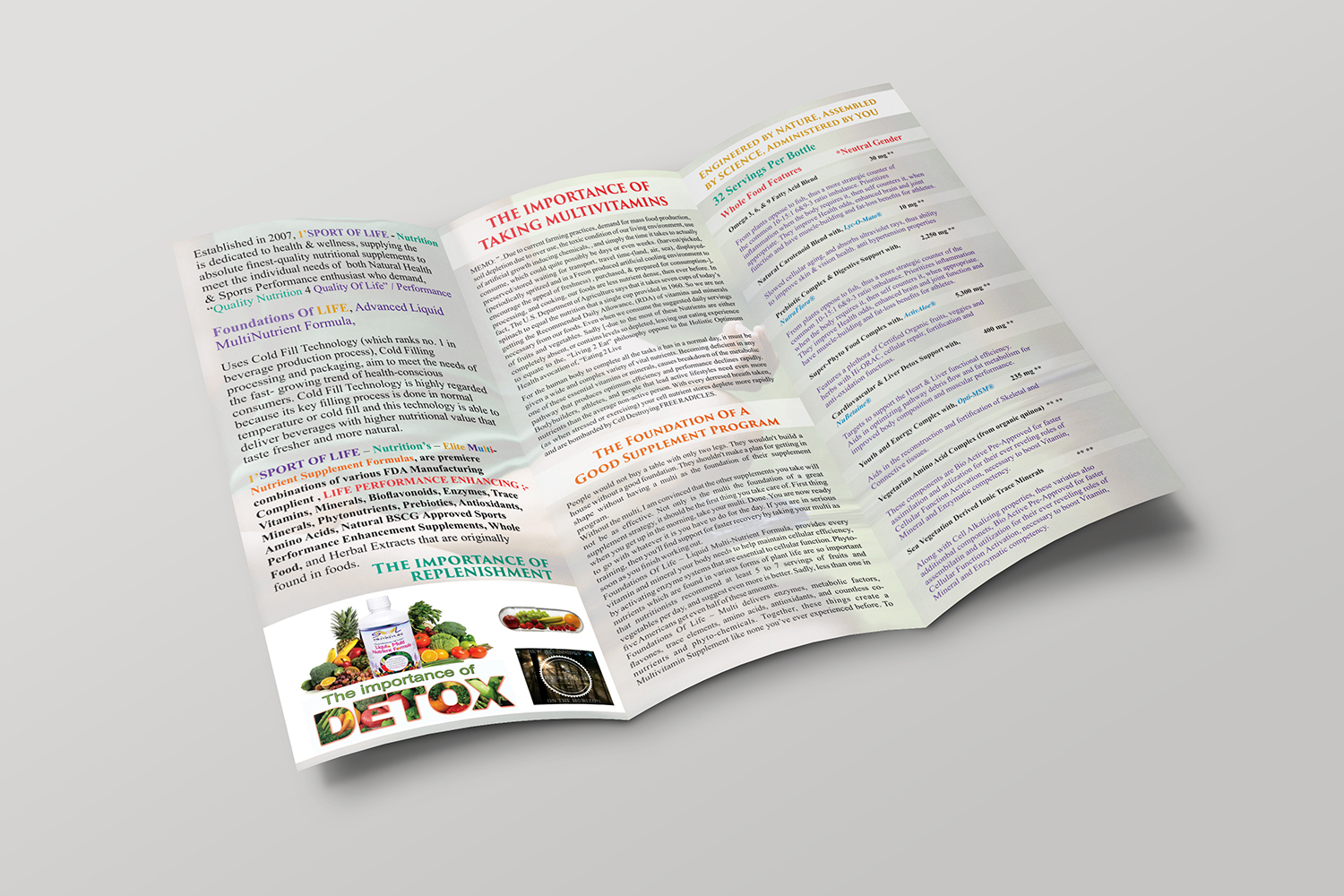 Brochure Design by ecorokerz for 1 Sport Of Life Global Inc | Design #10741837