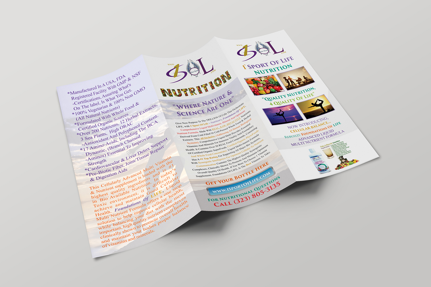 Brochure Design by ecorokerz for 1 Sport Of Life Global Inc | Design #10741838