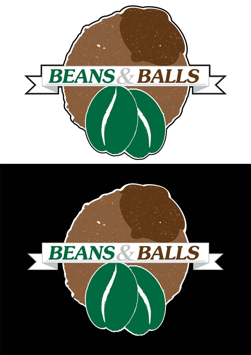 Logo Design by wraithdragon for Beans & Balls | Design #10529672