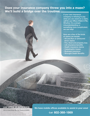 Advertisement Design by nemorosa for Fite Law Group | Design: #2251444