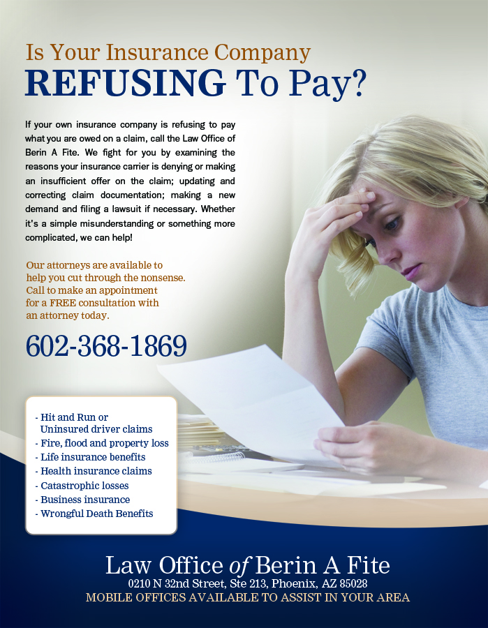 Advertisement Design by earldesigns for Fite Law Group | Design #2252861
