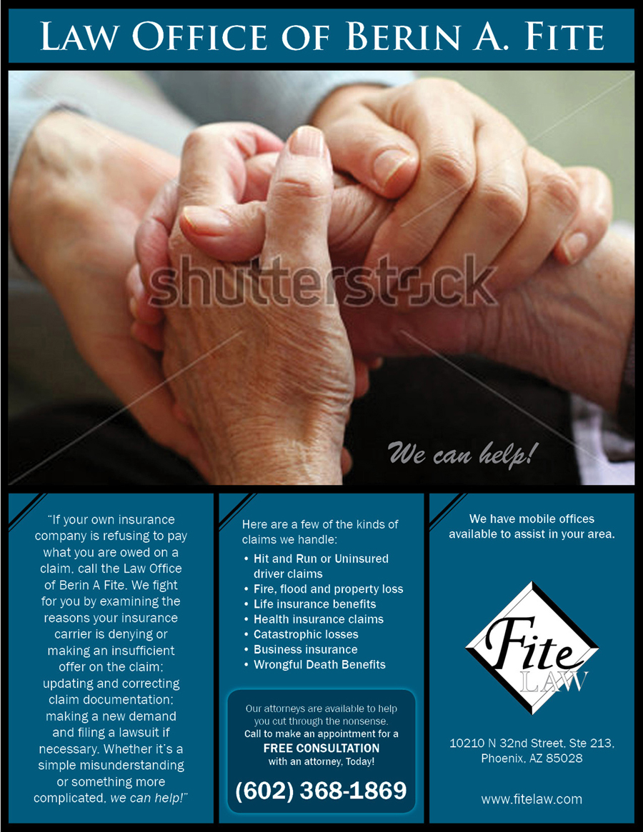 Diseño Publicitario por Morya para Fite Law Group | Diseño #2227434