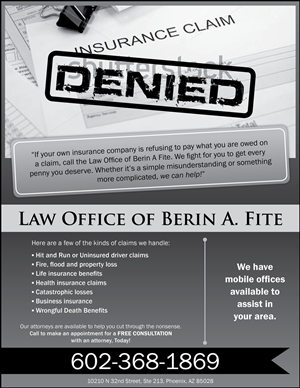 Advertisement Design by Morya for Fite Law Group | Design: #2238870
