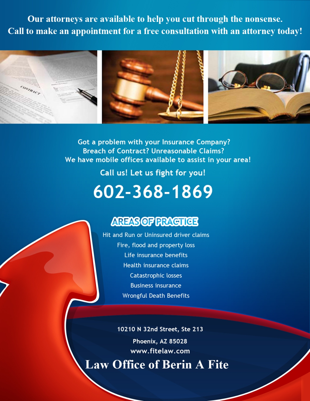 Advertisement Design by CodeZ for Fite Law Group | Design #2255485