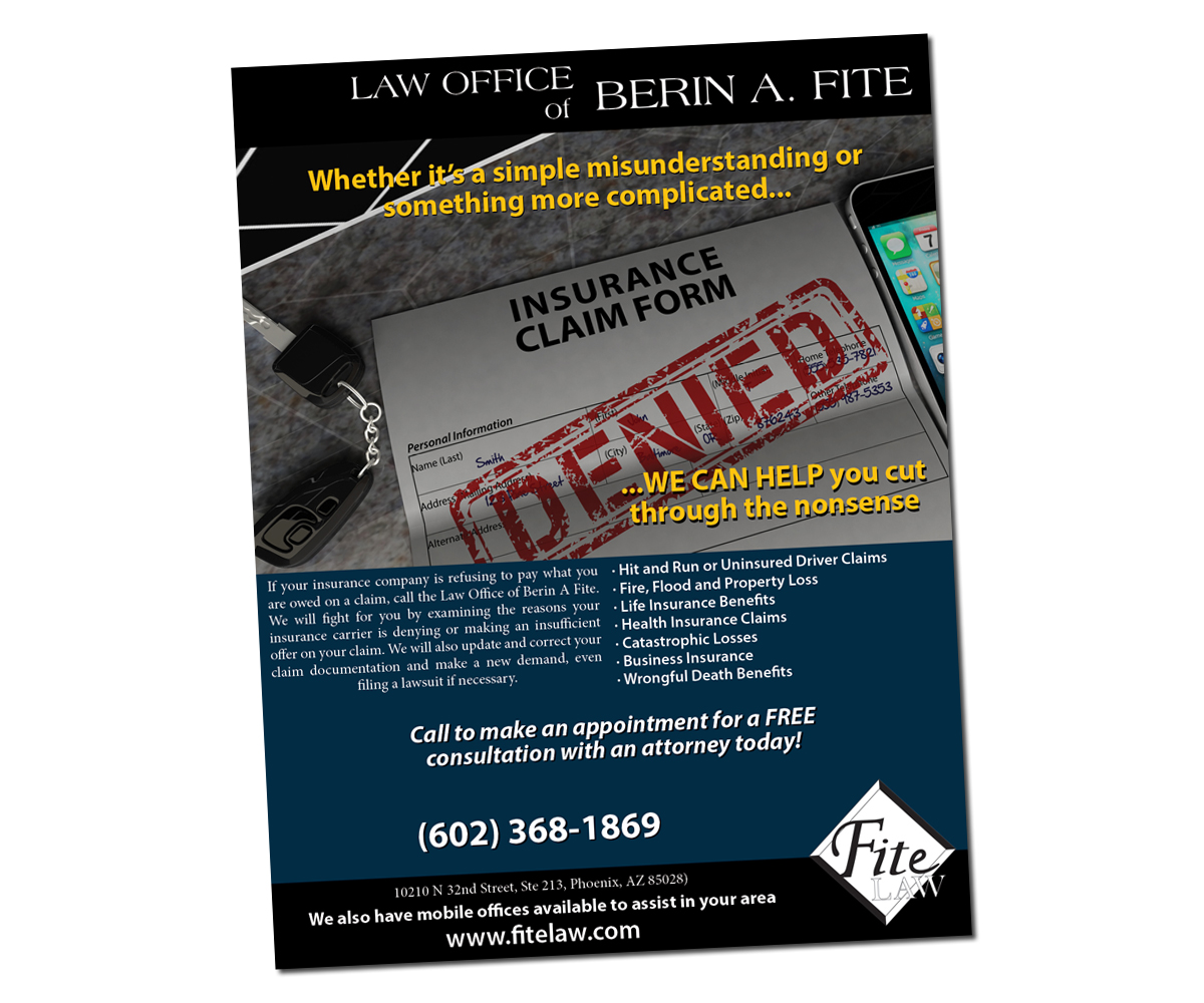 Design Publicitaire par Kings Bishop Design pour Fite Law Group | Design #2235637