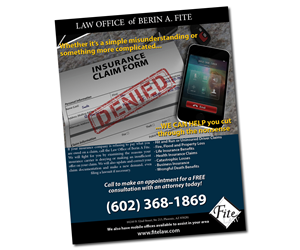 Diseño Publicitario por Kings Bishop Design para Fite Law Group | Diseño #2240031