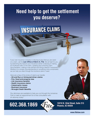 Advertisement Design by OMSPlus Creative Solutions for Fite Law Group | Design: #2250792
