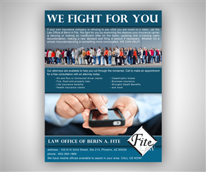 Advertisement Design by neboica for Fite Law Group | Design: #2211601