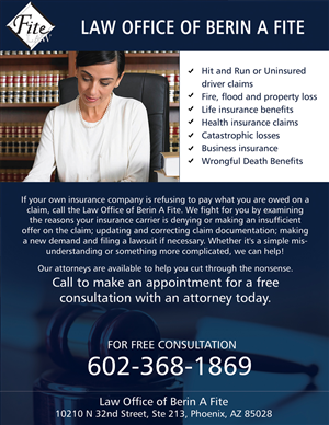 Advertisement Design by roopaljain for Fite Law Group | Design: #2265882