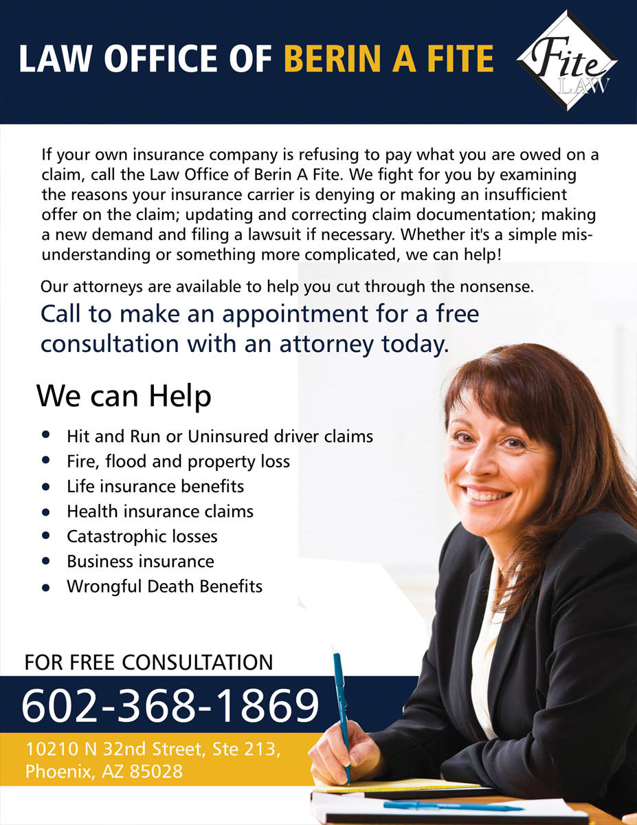 Advertisement Design by roopaljain for Fite Law Group | Design #2265888