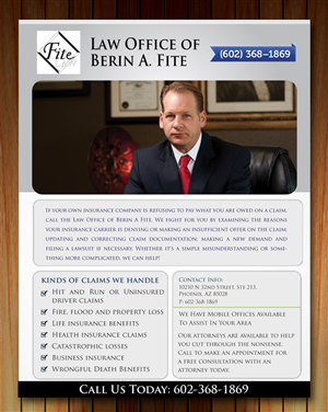 Werbe-Design von Sbss für Fite Law Group | Design: #2232987