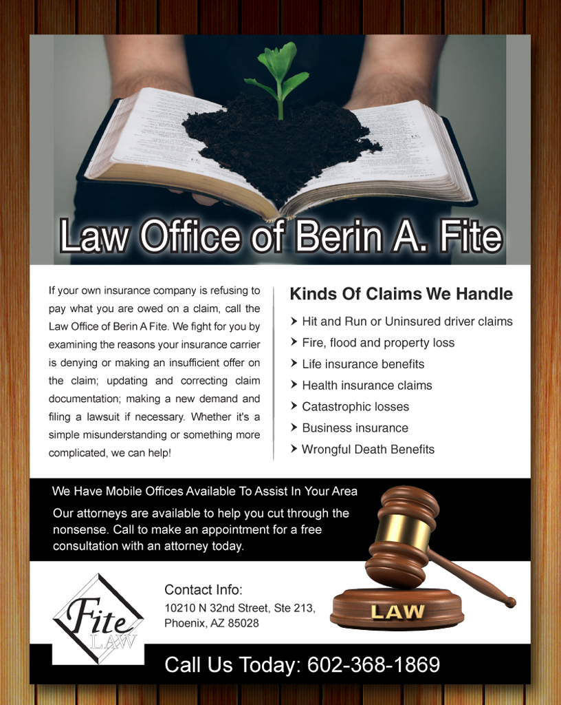 Advertisement Design by Sbss for Fite Law Group | Design #2232998
