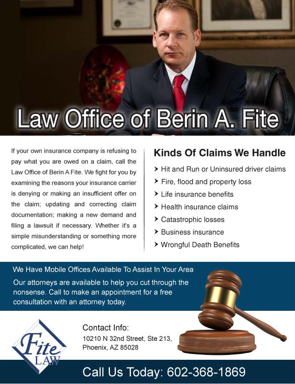 Advertisement Design by Sbss for Fite Law Group | Design #2248805