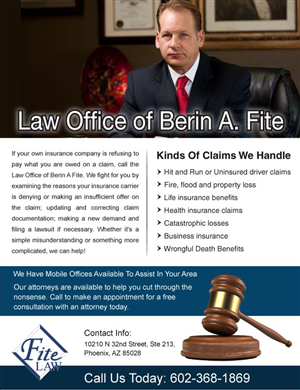 Werbe-Design von Sbss für Fite Law Group | Design: #2248805