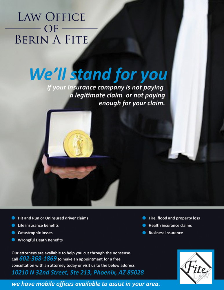 Advertisement Design by Rflames for Fite Law Group | Design #2229991