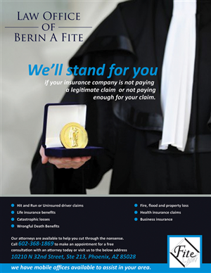 Advertisement Design by Rflames for Fite Law Group | Design: #2229991