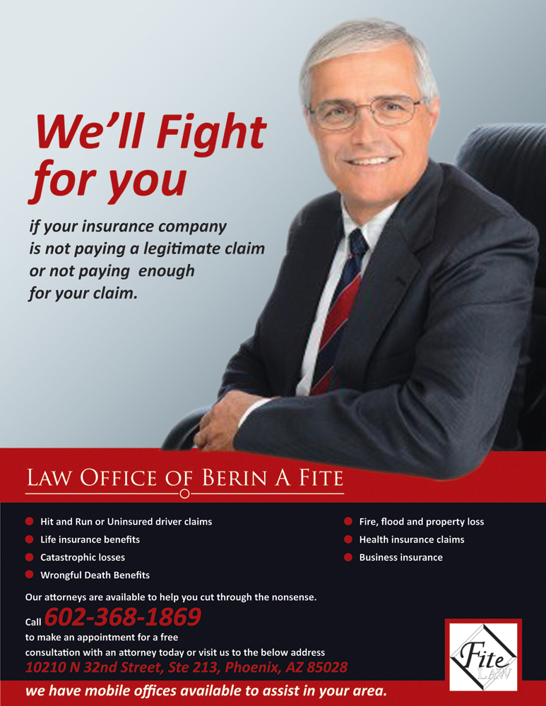 Advertisement Design by Rflames for Fite Law Group | Design #2259357