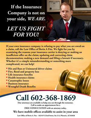 Law Firm Advertising Design Needed