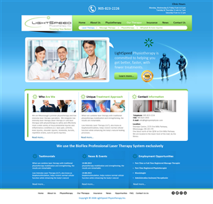 Web Design by uk for LightSpeed Physiotherapy | Design #2218527