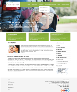 Web Design by Webspot for LightSpeed Physiotherapy | Design #2217257