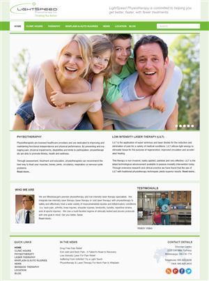 Web Design by Webspot for LightSpeed Physiotherapy | Design: #2217298