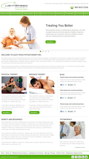 Web Design by idesign for LightSpeed Physiotherapy | Design: #2216299