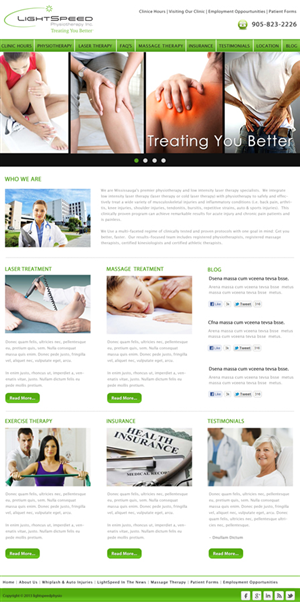 Web Design by idesign for LightSpeed Physiotherapy | Design #2234031