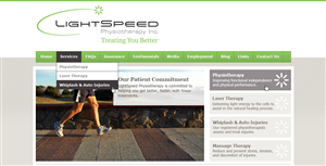 Web Design by loukoz for LightSpeed Physiotherapy | Design: #2233800