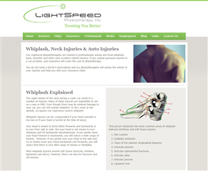 Web Design by loukoz for LightSpeed Physiotherapy | Design: #2233805