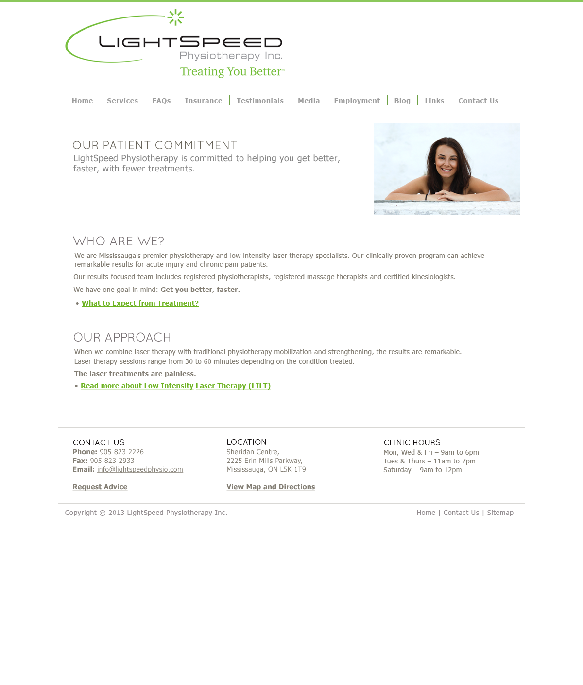 Web-Design von loukoz für LightSpeed Physiotherapy | Design #2234952
