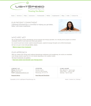Web Design by loukoz for LightSpeed Physiotherapy | Design: #2234952