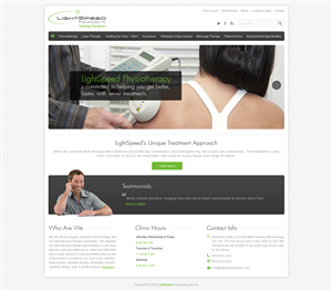 Web Design by Desire Design Solutions for LightSpeed Physiotherapy | Design #2214369