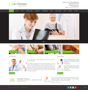 Web Design by pb for LightSpeed Physiotherapy | Design: #2215488