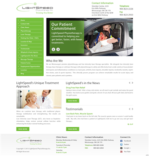Web Design by pb for LightSpeed Physiotherapy | Design: #2222180