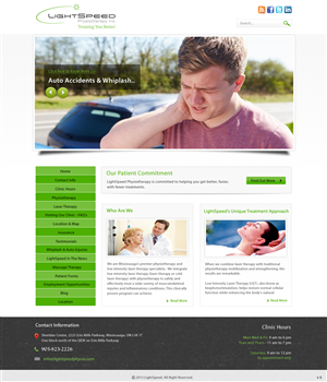 Web Design by pb for LightSpeed Physiotherapy | Design: #2222191