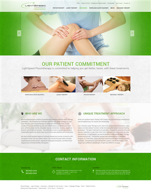Web Design by the-lion-king for LightSpeed Physiotherapy | Design: #2218989