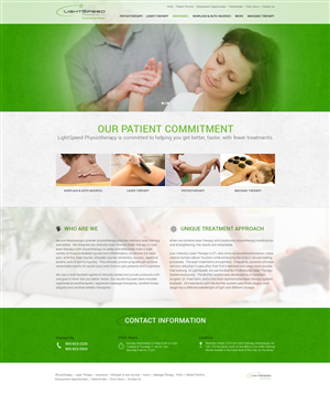 Web Design by the-lion-king for LightSpeed Physiotherapy | Design: #2218997