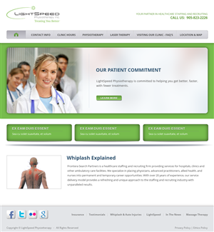 Web Design by Relativiteit for LightSpeed Physiotherapy | Design: #2220331
