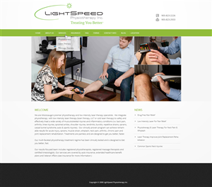 Web Design by liboy for LightSpeed Physiotherapy | Design: #2221880