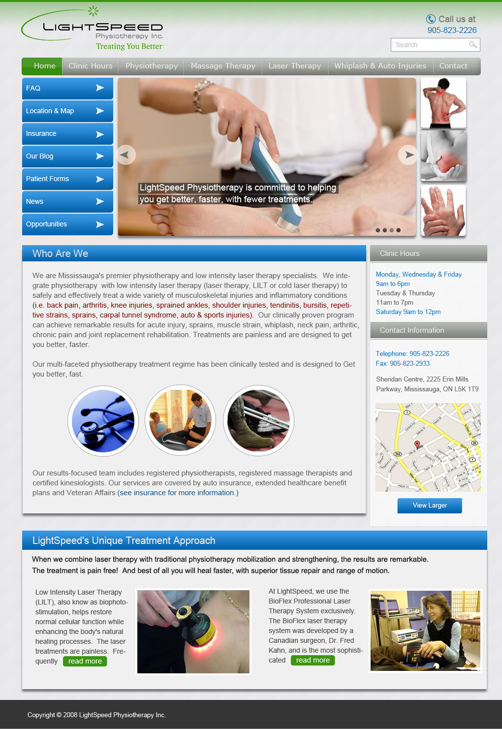Web-Design von JM für LightSpeed Physiotherapy | Design #2214930
