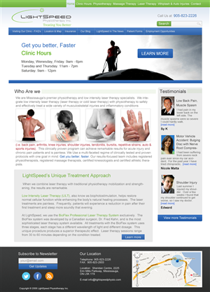 Web Design by JM for LightSpeed Physiotherapy | Design: #2226108