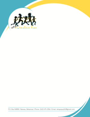 Letterhead for a Natural Hair Run | Design En-Tête par creative.SB