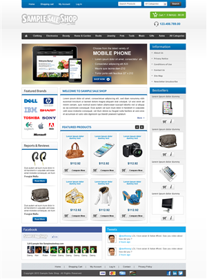 Shopping Homepage Design | Web-Design von Sbss