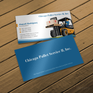 Visitenkarten-Design von Dezero für Chicago Pallet Service II Inc. | Design: #10549263