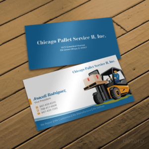 Visitenkarten-Design von Dezero für Chicago Pallet Service II Inc. | Design: #10549264