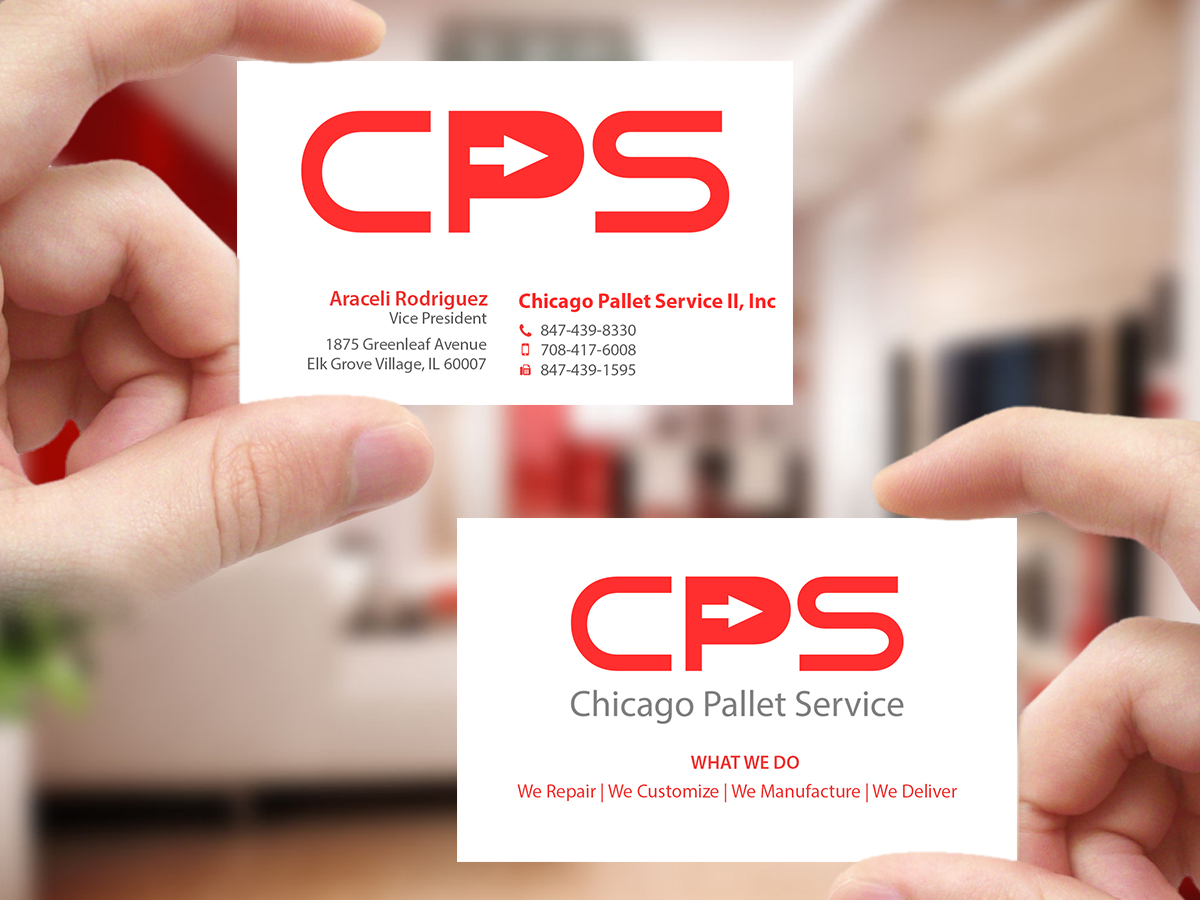 Diseño de Tarjeta de Presentación por Creations Box 2015 para Chicago Pallet Service II Inc. | Diseño #10560648