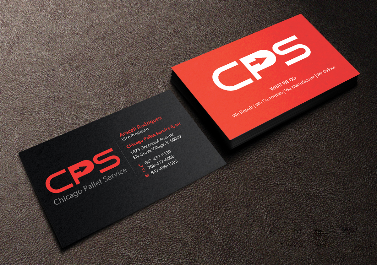 Diseño de Tarjeta de Presentación por Creations Box 2015 para Chicago Pallet Service II Inc. | Diseño #10560650