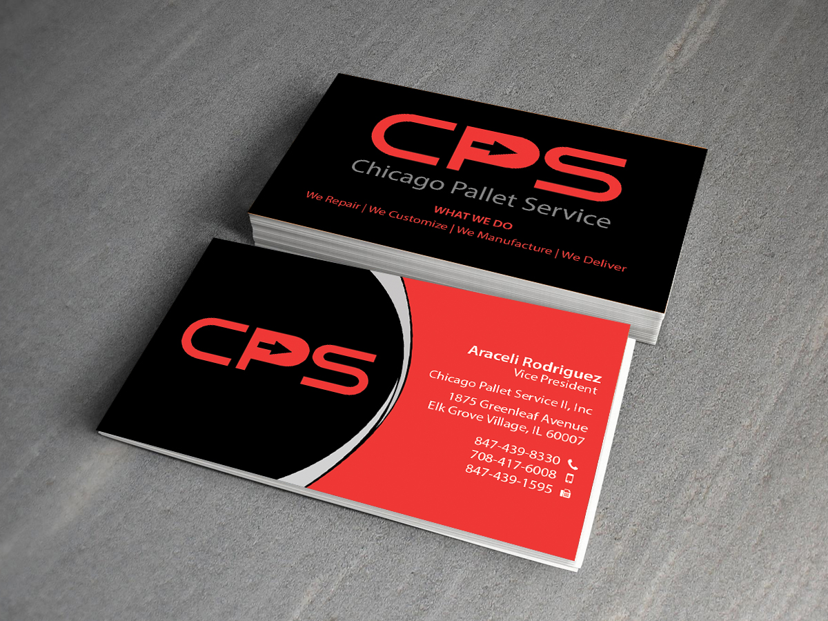 Visitenkarten-Design von Creations Box 2015 für Chicago Pallet Service II Inc. | Design #10560654
