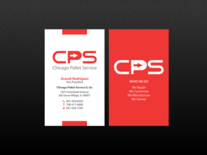 Visitenkarten-Design von Creations Box 2015 für Chicago Pallet Service II Inc. | Design: #10560655