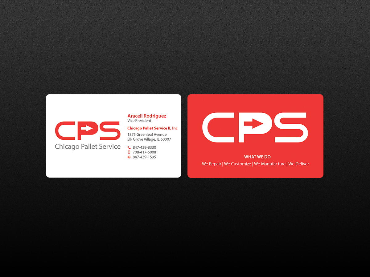 Visitenkarten-Design von Creations Box 2015 für Chicago Pallet Service II Inc. | Design #10560656